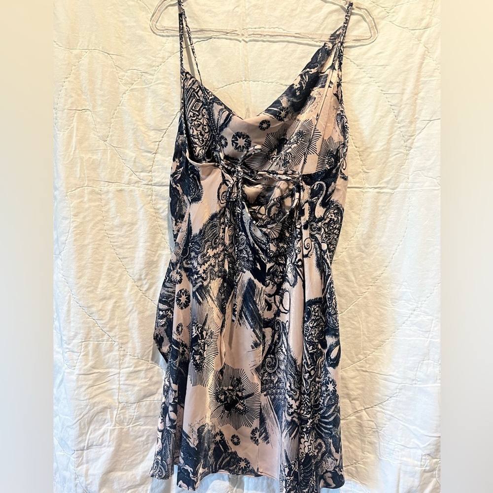 Topshop Idol Tattoo Print Satin Slipdress Size:6 - Picture 9 of 16
